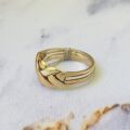 Four Piece Puzzle Ring in 9ct Gold