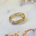 Four Piece Puzzle Ring in 9ct Gold
