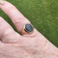 Onyx Signet Ring in 9ct Gold