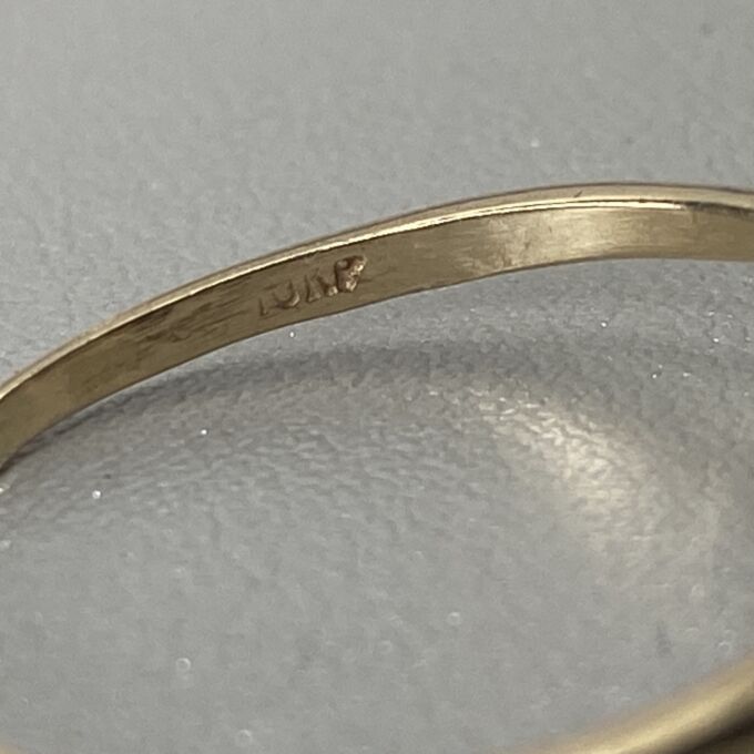 Dainty Horseshoe Ring in 10k Gold