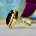 Elongated Onyx Solitaire Ring in 9ct Gold