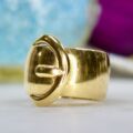 Extra Wide Buckle Ring in 9ct Gold