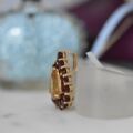 Citrine & Garnet Pear Pendant in 9ct Gold