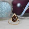 Ornate Garnet Cluster Ring in 9ct Gold