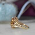 Citrine & Garnet Statement Ring in 9ct Gold