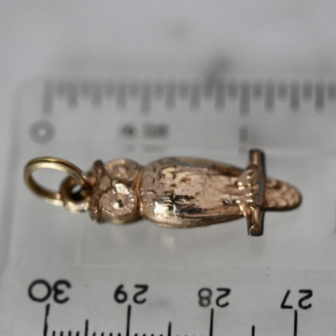 Owl Pendant in 9ct Gold