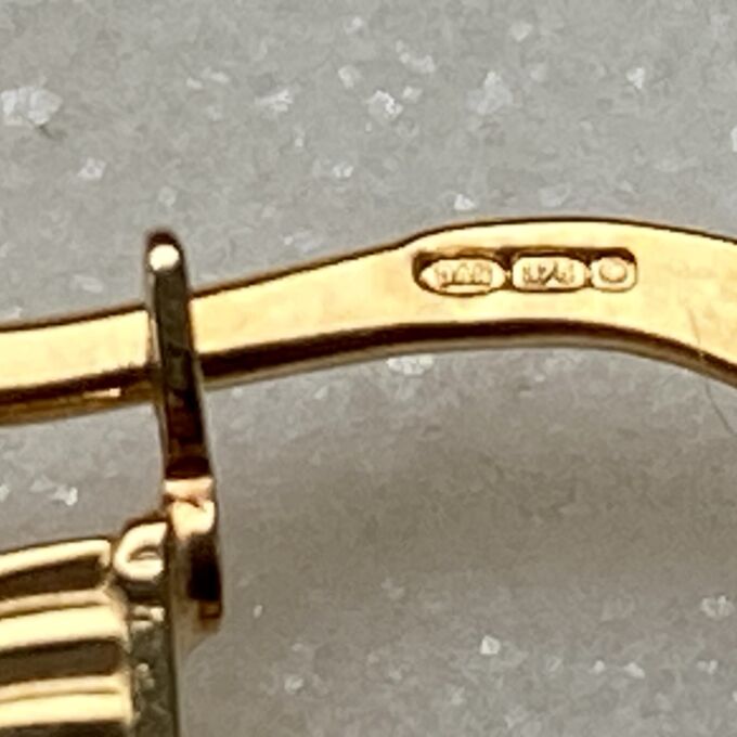 Big Heptagon Hoop Earrings in 9ct Gold