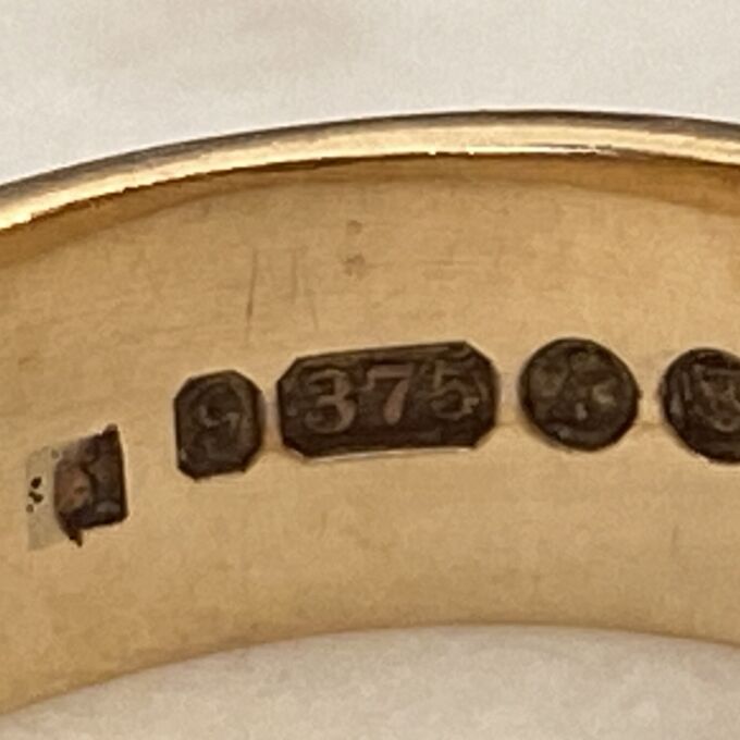 Heavyweight Diamond Set Signet Ring in 9ct Gold