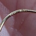 Textured Bamboo Hoop Earrings in 9ct Gold