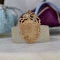 Ornate Edwardian Shield Medallion Pendant in 9ct Gold