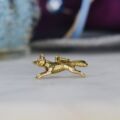 Running Fox Charm Pendant in 9ct Gold