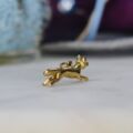 Running Fox Charm Pendant in 9ct Gold