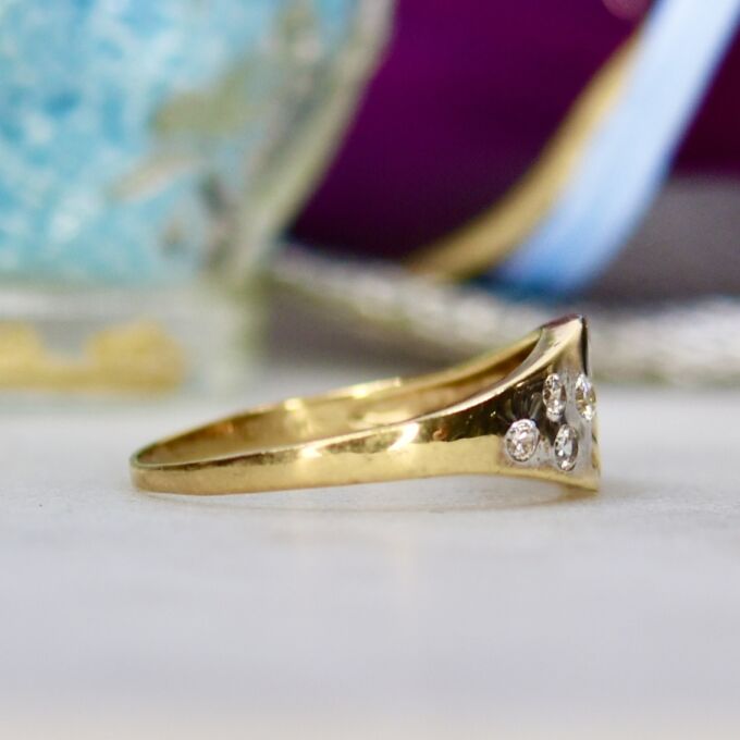 Graduating Texture Ring in 9ct Gold