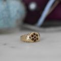 Garnet Cluster Ring in 9ct Gold