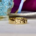 Chain Design Band Ring in 9ct Gold