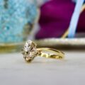 Fancy Wishbone or Chevron Ring in 9ct Gold