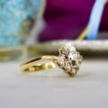 Fancy Wishbone or Chevron Ring in 9ct Gold