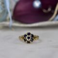 Sapphire Cluster Ring in 9ct Gold