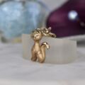 Sitting Cat Pendant in 9ct Gold