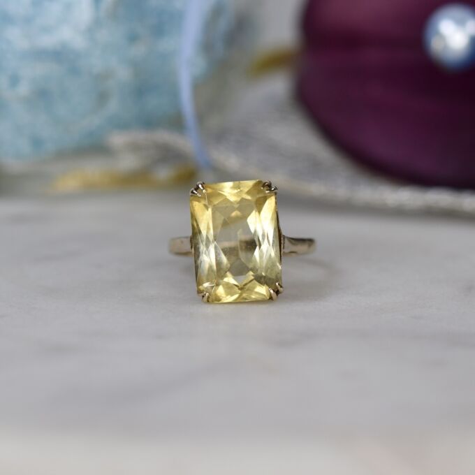 Citrine Ring in 9ct Gold