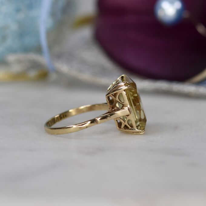 Citrine Ring in 9ct Gold