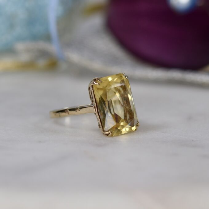 Citrine Ring in 9ct Gold