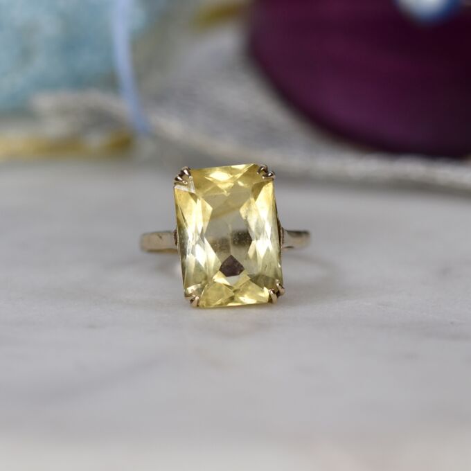 Citrine Ring in 9ct Gold
