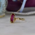 Synthetic Ruby Ring in 10ct Gold