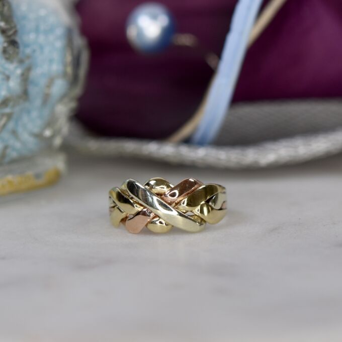 Puzzle Style Ring in 9ct Gold