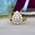 Pear Cluster Ring in 9ct Gold