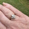 Fancy Wishbone or Chevron Ring in 9ct Gold
