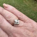 Fancy Wishbone or Chevron Ring in 9ct Gold