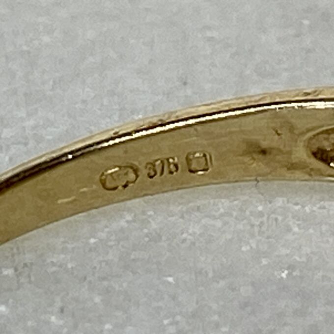 Graduating Texture Ring in 9ct Gold