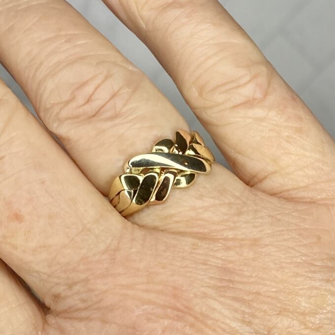 Puzzle Style Ring in 9ct Gold