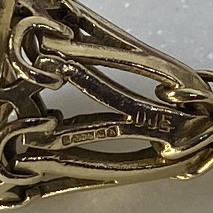 Citrine Fob Pendant in 9ct Gold