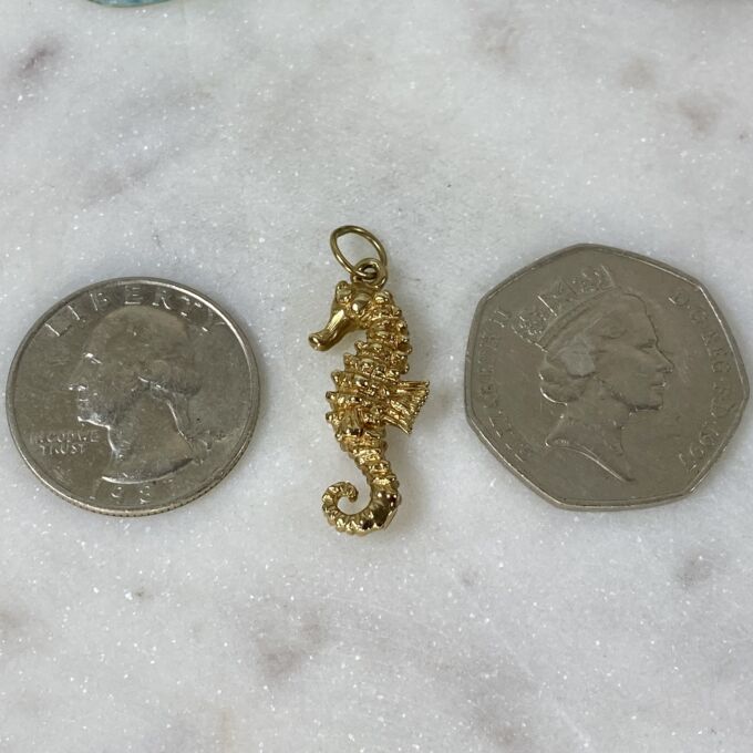 Seahorse Pendant in 9ct Gold