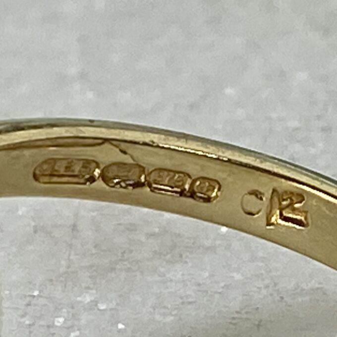Pear Cluster Ring in 9ct Gold