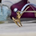 Cute Deer Fawn Charm in 9ct Gold