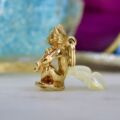 Fiddle Playing Cat in 9ct Gold