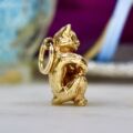 Fiddle Playing Cat in 9ct Gold