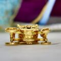 Four Wheel Carriage in 9ct Gold