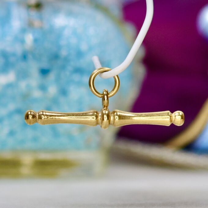 Albert or T Bar Pendant in 9ct Gold