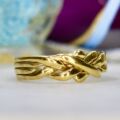 Four Piece Puzzle Ring in 9ct Gold