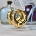Bold Hoop Earrings in 9ct Gold