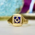 Masonic Swivel Ring in 9ct Gold