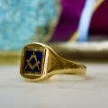 Masonic Swivel Ring in 9ct Gold