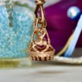 Fixed Fob with Carnelian in 9ct Rose Gold