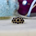 Sapphire Cluster ring in 9ct Gold