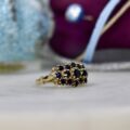 Sapphire Cluster ring in 9ct Gold