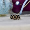 Sapphire Cluster ring in 9ct Gold